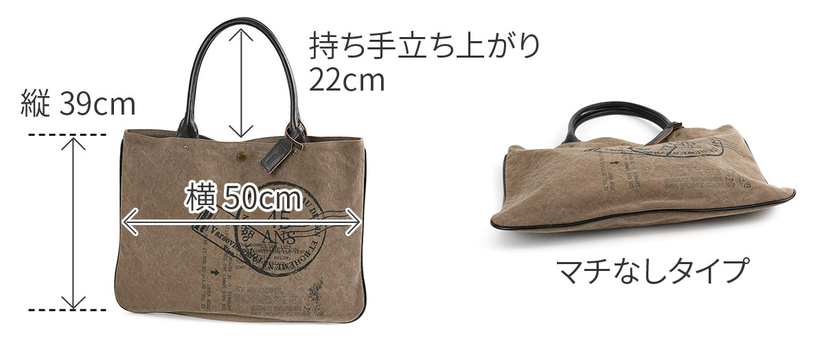 ボーデッサン 3年保証付 BEAU DESSIN S.A. ボーデッサン タンニン・ワッシャー プリント トートバッグ TP3047の画像
