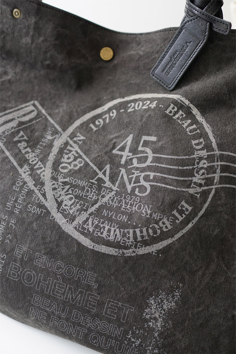 ボーデッサン 3年保証付 BEAU DESSIN S.A. ボーデッサン タンニン・ワッシャー プリント トートバッグ TP3047の画像