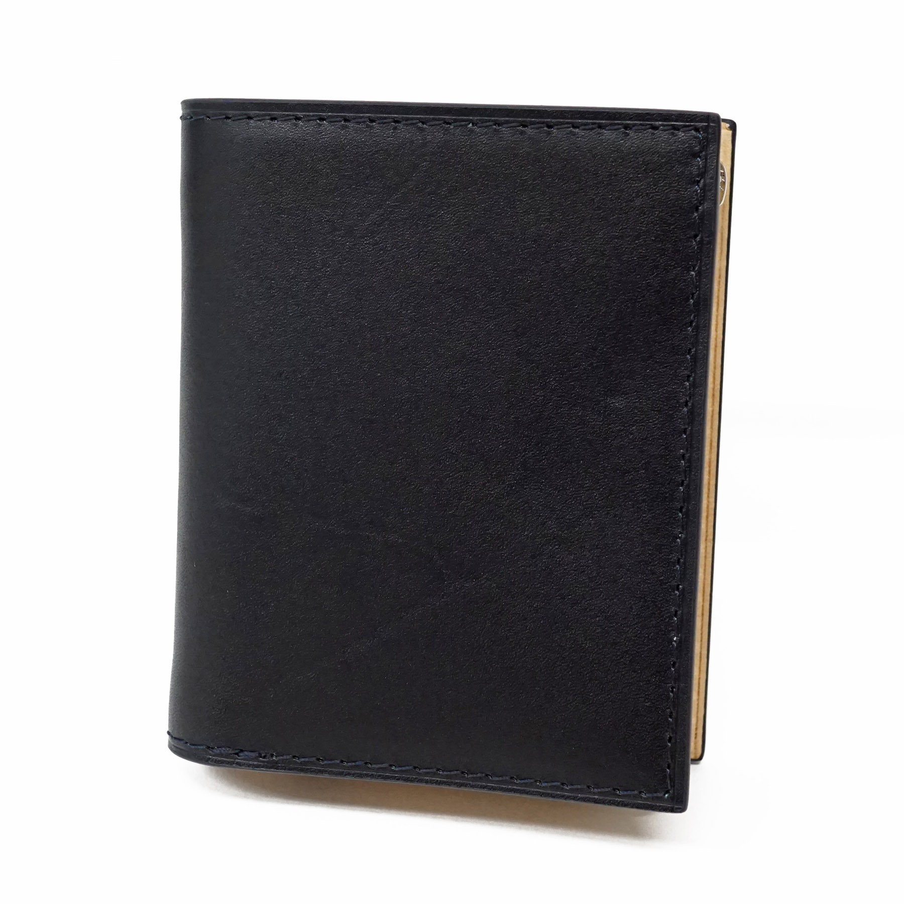 バギーポート 3年保証付 BAGGY PORT バギーポート 藍染めレザー 小銭入れ付き二つ折り財布 ZYS-082の画像