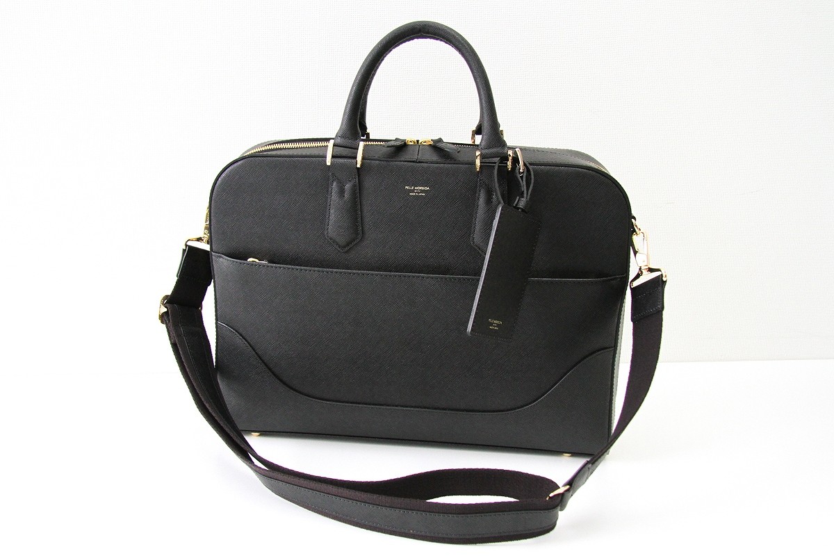 アルピエン様 PELLE MORBIDA モルビダ キャピターノ ブラック CA207-バックパック型ブリーフバッグ | PELLE MORBIDA ペッレ
