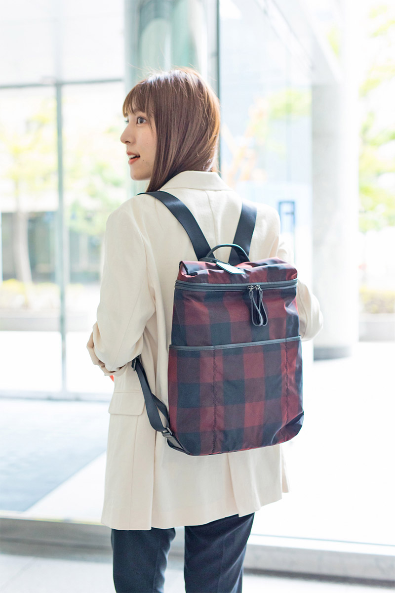 beaudessin ボーデッサン リュック チュール　チェック　軽量　レザー beau dessin 【最大p21％選べるノベルティ付】 BEAU DESSIN S.A.