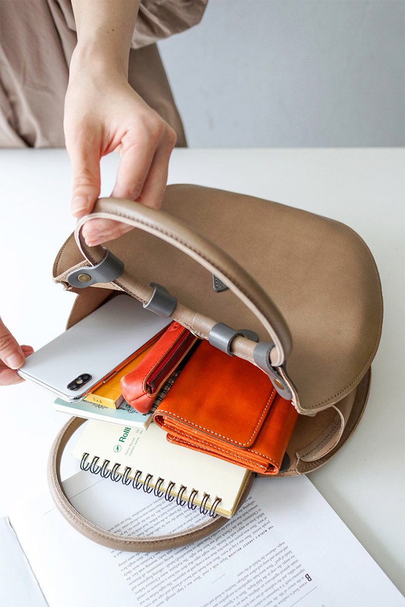 CLEDRAN（クレドラン） 3年保証付 SOLE ソレ ラウンドトートバッグ CR