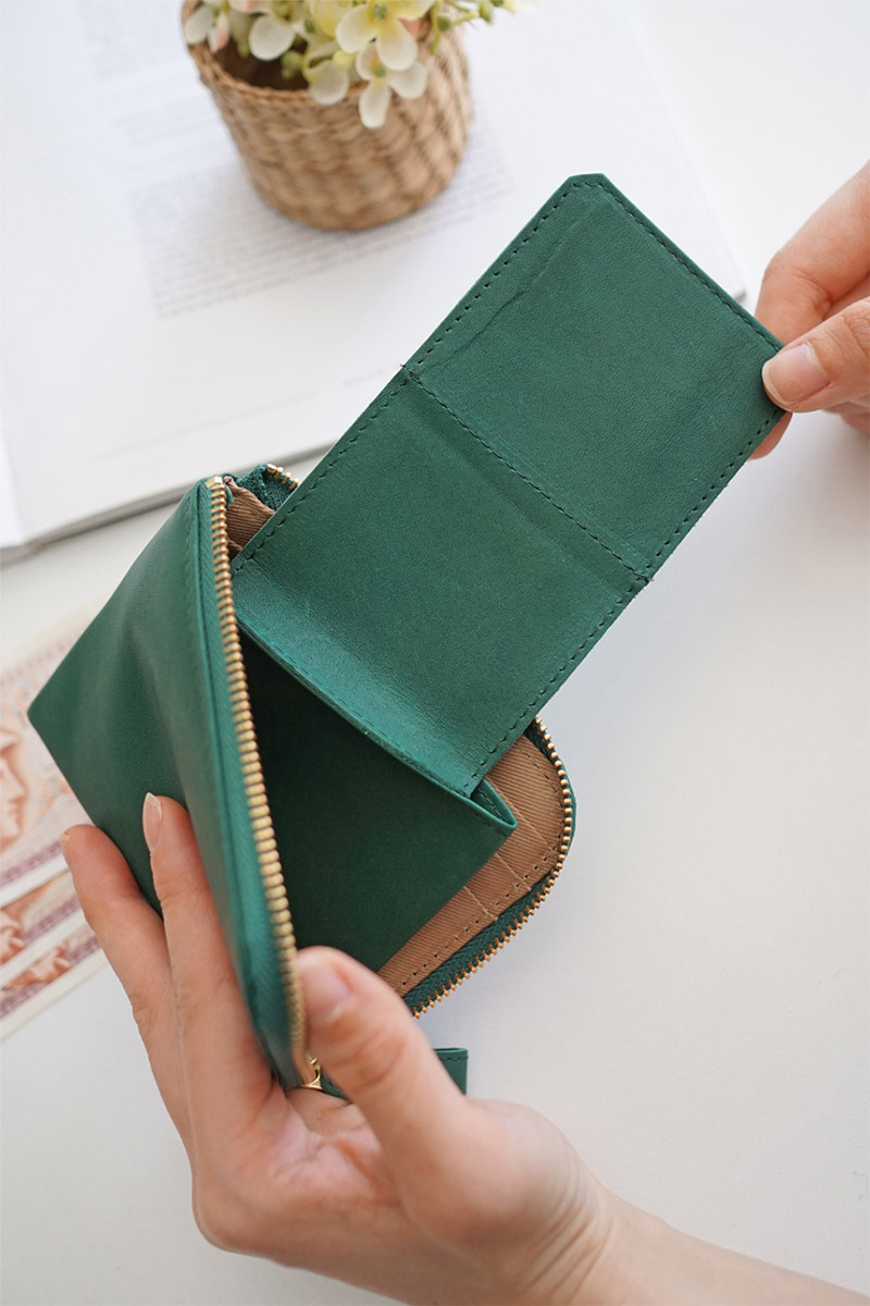 CLEDRAN（クレドラン） 3年保証付 MELO メロ 小銭入れ付き財布（L字