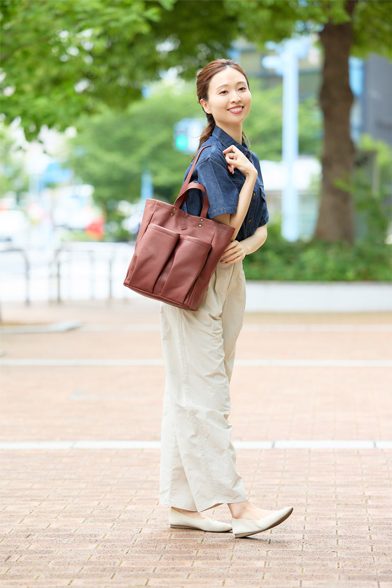 CLEDRAN（クレドラン） 3年保証付 GALE ガレ 2WAY トートバッグ CR