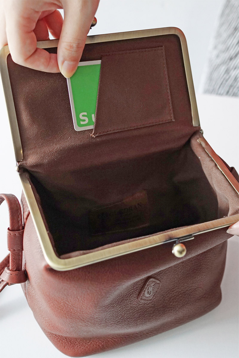 お値下げ※新品未使用タグ付き※CLEDRAN クレドランがま口ショルダーバッグ CLEDRAN（クレドラン） がま口ショルダーバッグ GALE ガレ cl3777