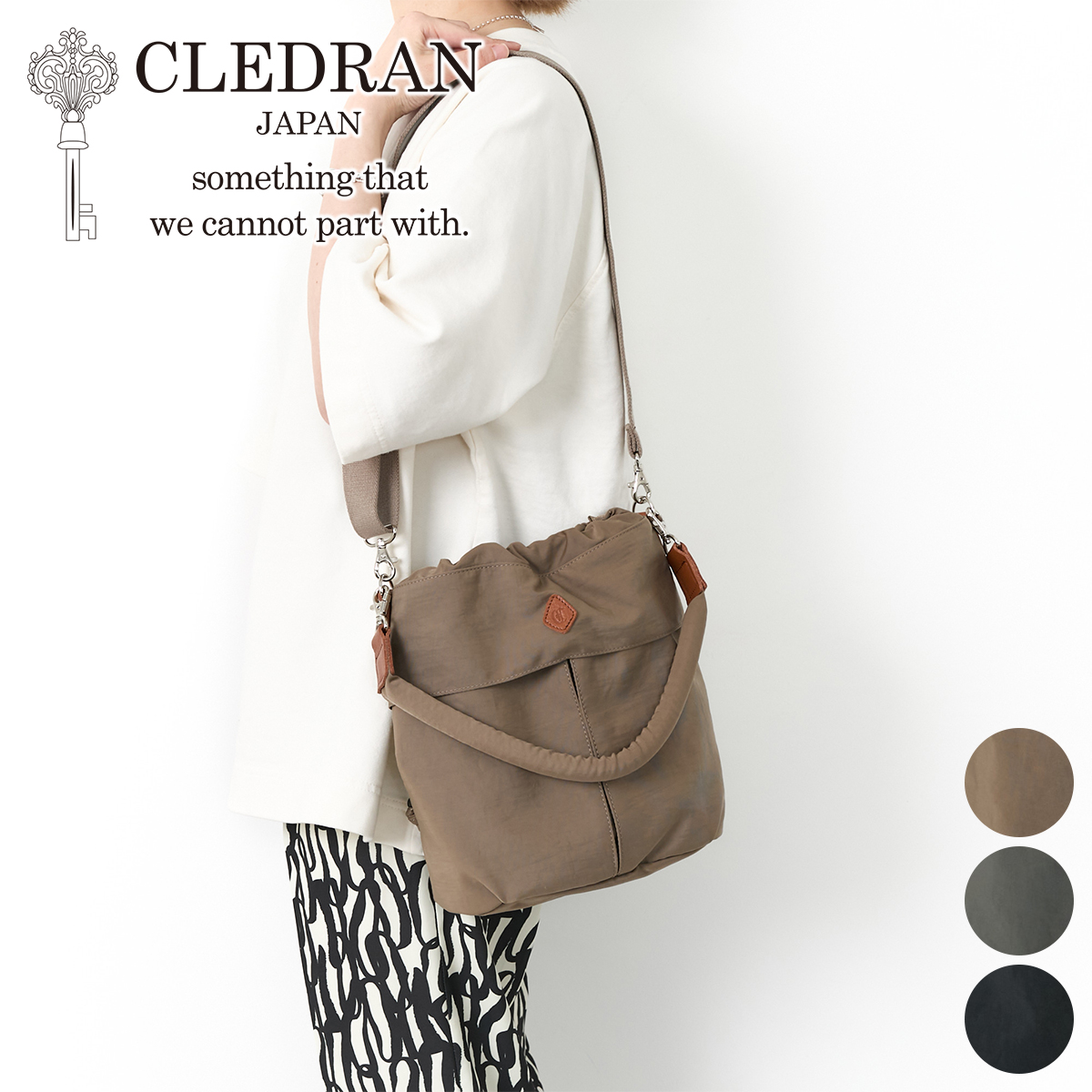 CLEDRAN（クレドラン） 3年保証付 PELI ペリ 2WAY ショルダーバッグ CR 