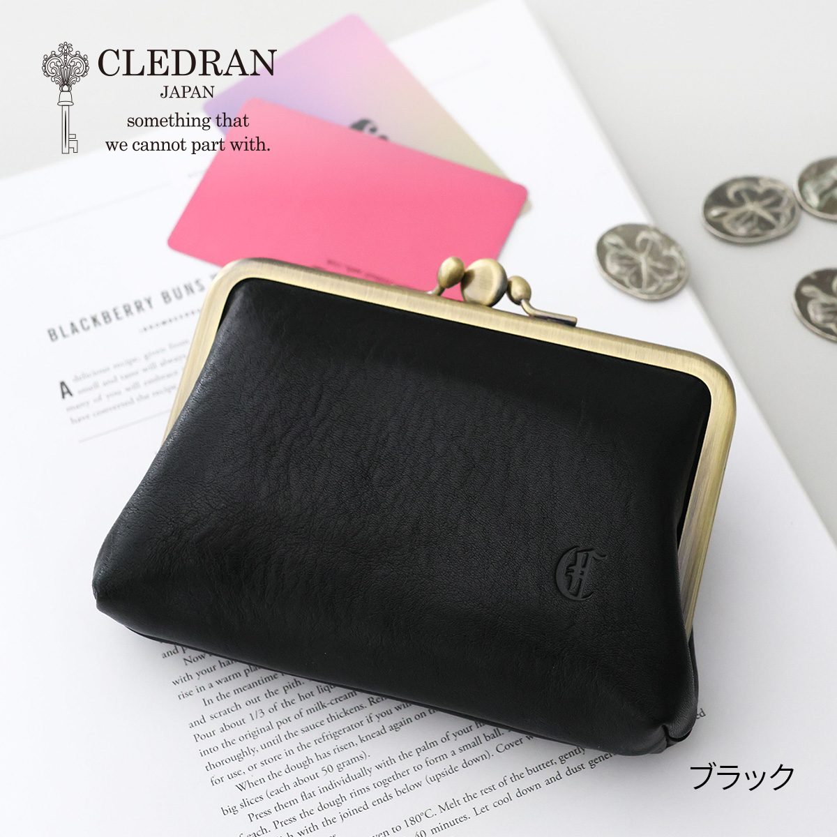 CLEDRAN（クレドラン） 3年保証付 NOS ノス がま口財布 CR-CL3907
