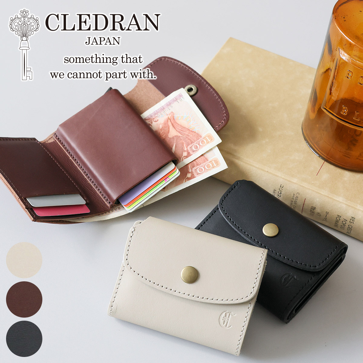 CLEDRAN（クレドラン） 3年保証付 ARCH アーチ ミニ財布 CR-CL3976