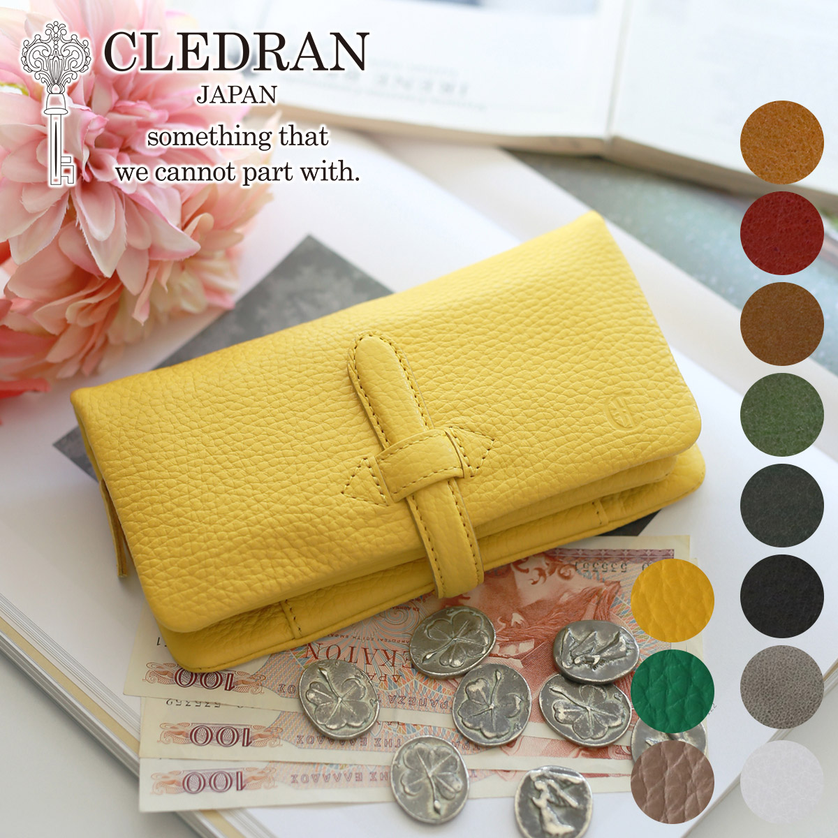 CLEDRAN クレドラン ADORE アドレ 小銭入れ付き長財布 CR-S6219 : cr