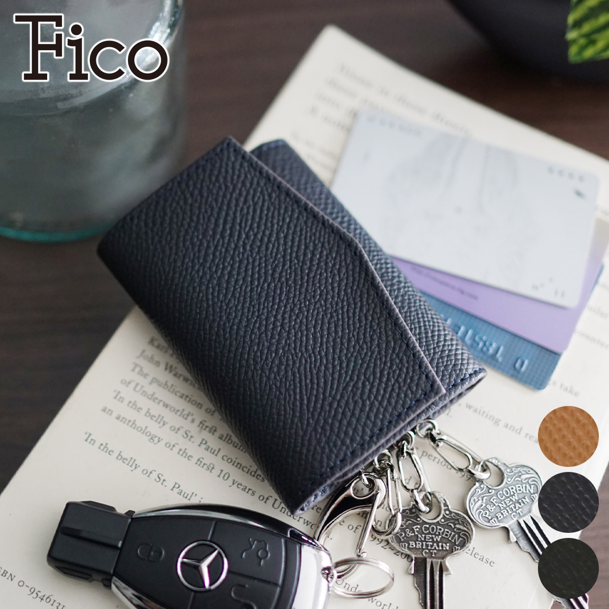 Fico（フィーコ） 3年保証付 INIZIO イニッジオ カード＆キーケース