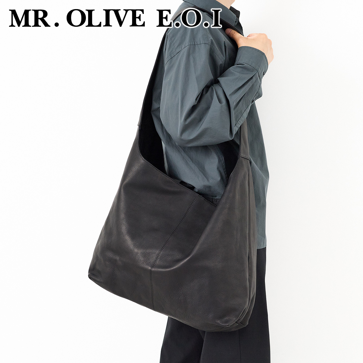 ミスターオリーブ 3年保証 MR.OLIVE E.O.I ミスターオリーブ イーオーアイ IMPERMA-LEATHER インパーマレザー BIG SHOULDER BAG ME649