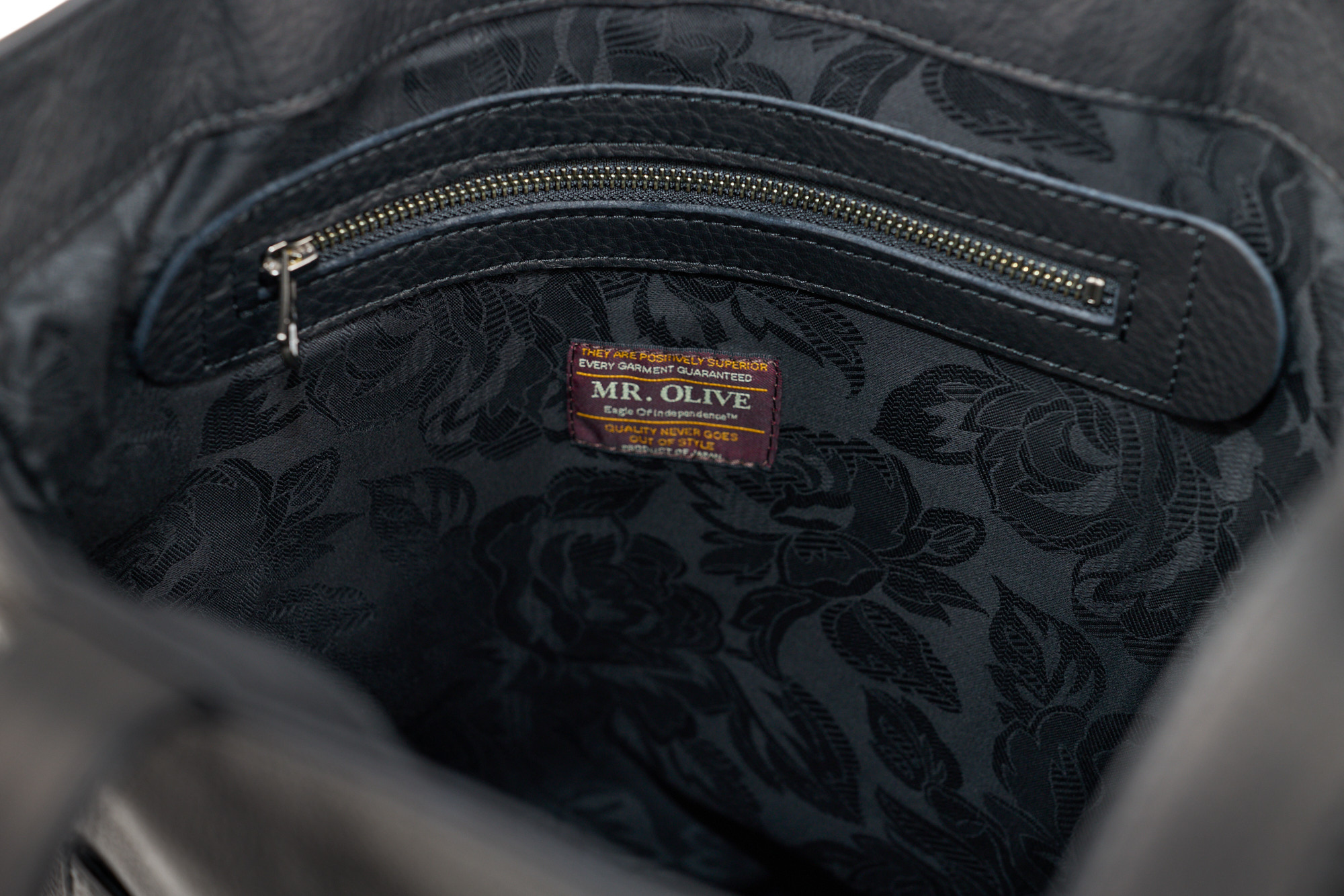 ミスターオリーブ 3年保証 MR.OLIVE E.O.I ミスターオリーブ イーオーアイ IMPERMA-LEATHER インパーマレザー GUSSET POCKET TOTE BAG ME651の画像