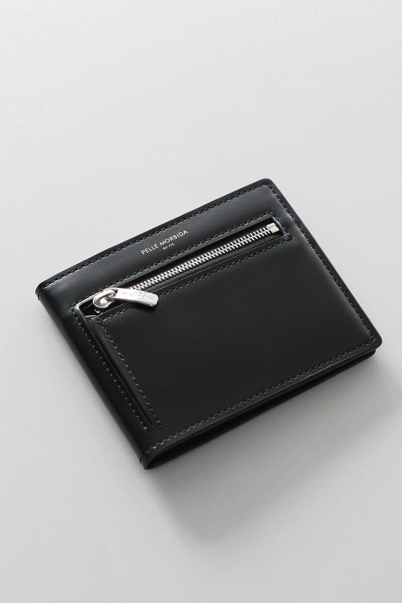 ⭐︎美品⭐︎ペッレモルビダPelle Morbida ブラック コンパクトウォレット 楽天市場】【最大41倍 28日10時迄】 もれなくケアセット＋選べる