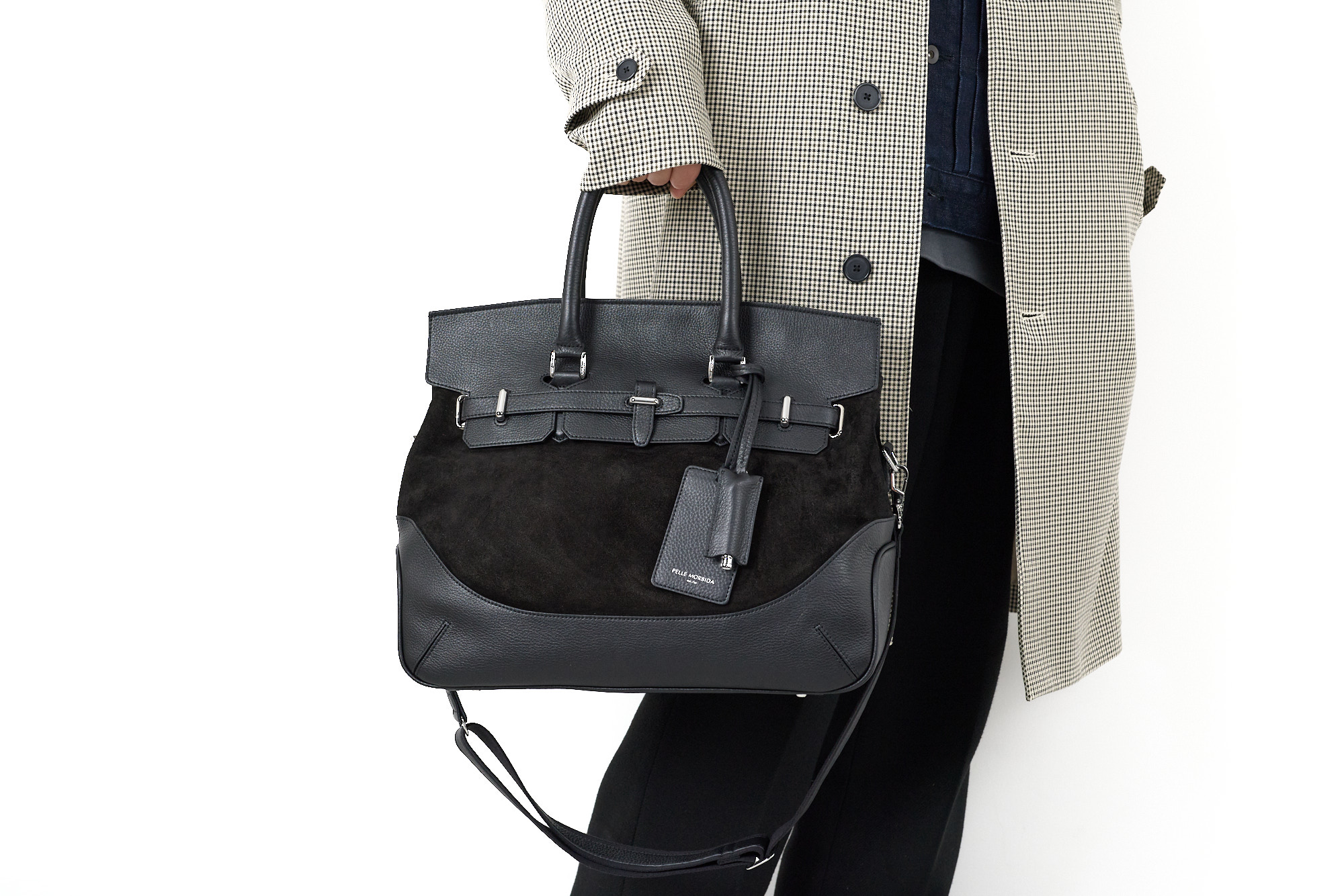 ペッレモルビダ 3年保証＋ケアセット付 PELLE MORBIDA ペッレモルビダ Biarritz ビアリッツ フラップボストンバッグ PMO-BIARRITZの画像