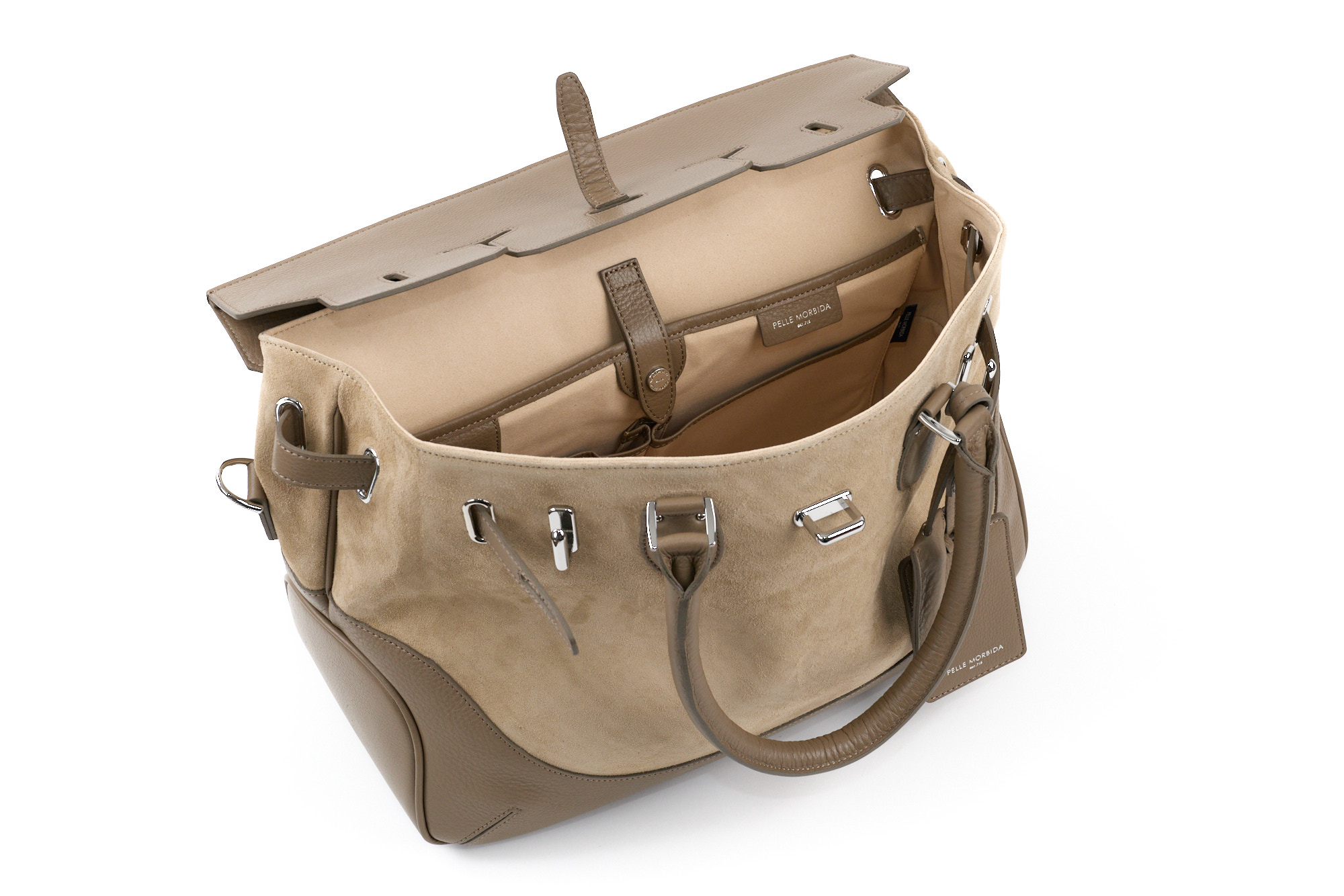 ペッレモルビダ 3年保証＋ケアセット付 PELLE MORBIDA ペッレモルビダ Biarritz ビアリッツ フラップボストンバッグ PMO-BIARRITZの画像