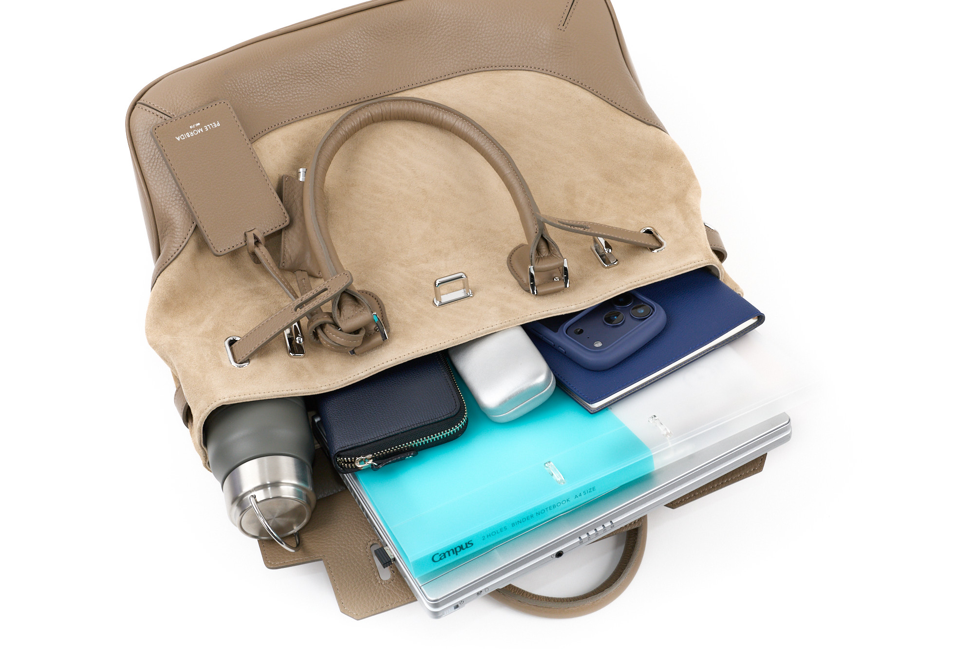 ペッレモルビダ 3年保証＋ケアセット付 PELLE MORBIDA ペッレモルビダ Biarritz ビアリッツ フラップボストンバッグ PMO-BIARRITZの画像