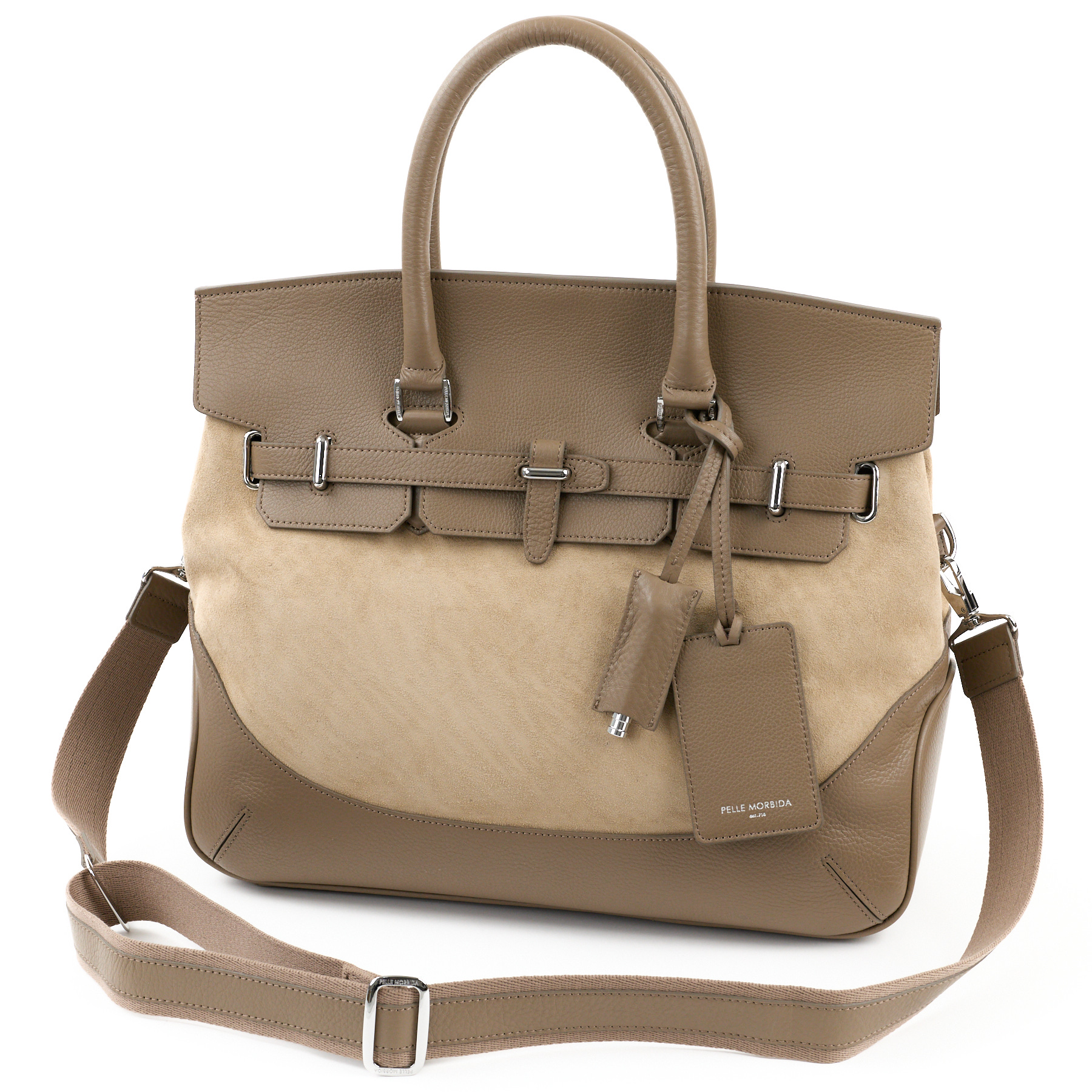 ペッレモルビダ 3年保証＋ケアセット付 PELLE MORBIDA ペッレモルビダ Biarritz ビアリッツ フラップボストンバッグ PMO-BIARRITZの画像