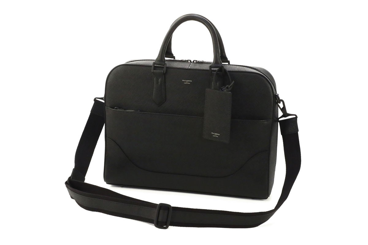 ペッレモルビダ キャピターノ 1室タイプ ビジネスバッグ ブラック 黒 PELLE MORBIDA 最大43% 9/21まで ペッレモルビダ キャピターノ