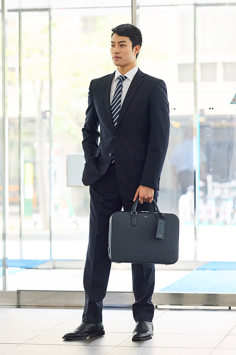 ペッレモルビダ 3年保証＋ケアセット付 PELLE MORBIDA ペッレモルビダ Capitano キャピターノ エンボスレザー スリムブリーフバッグ PMO-CA018の画像