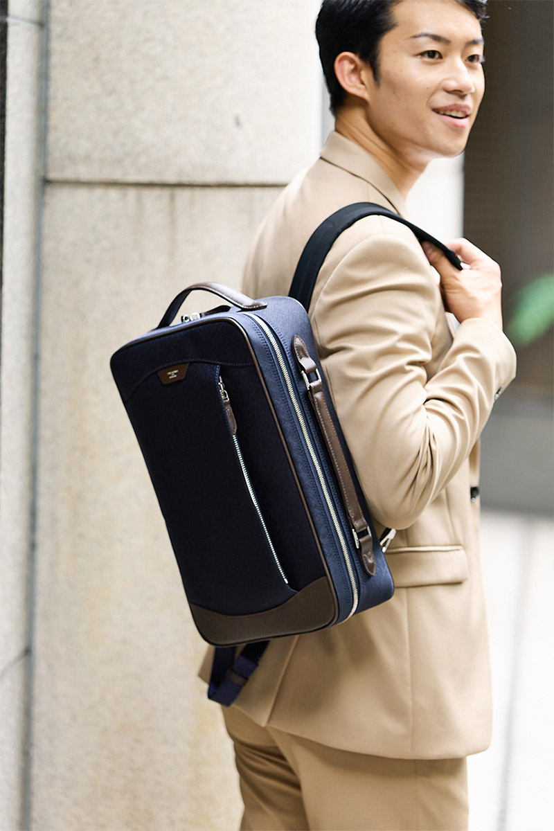 ペッレモルビダ 3年保証＋ケアセット付 PELLE MORBIDA ペッレモルビダ Capitano キャピターノ リモンタ 2WAY ブリーフケース PMO-CA305の画像