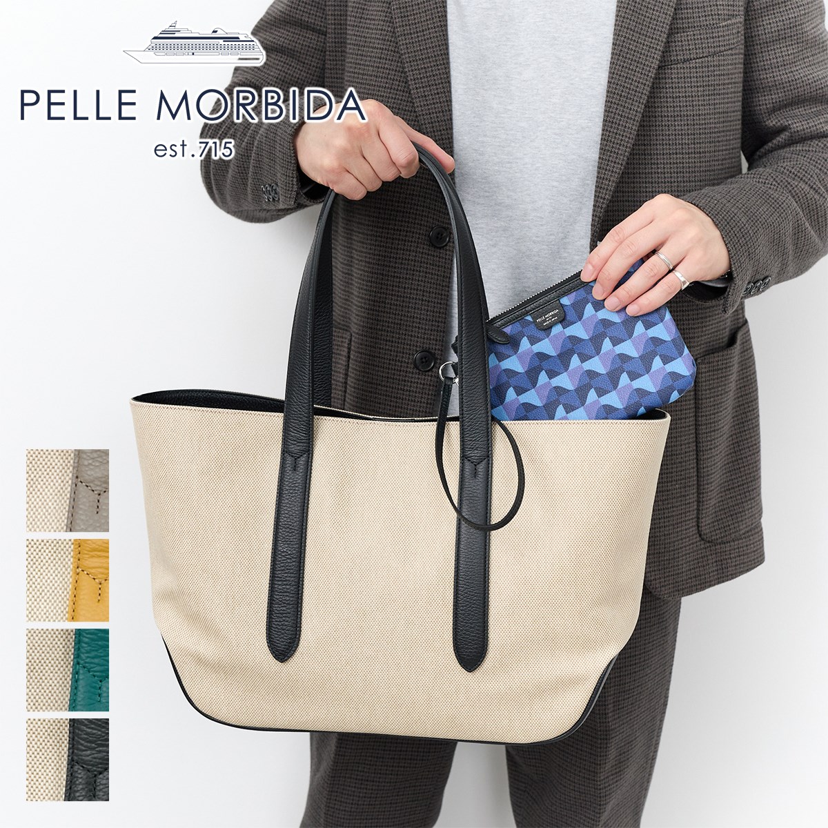 ★PELLE MORBIDA★チンクエ・テッレ トートバッグ PELLE MORBIDA ペッレモルビダ Cinque Terre チンクエテッレ