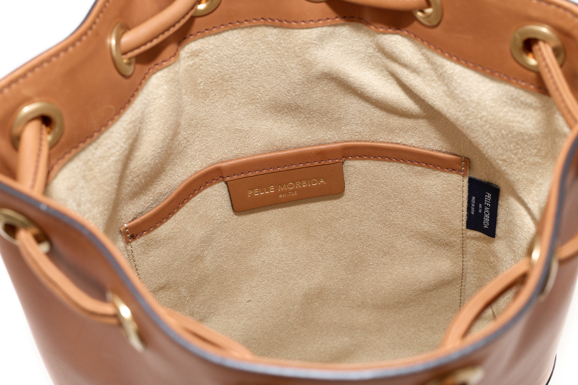 ペッレモルビダ 3年保証＋ケアセット付 PELLE MORBIDA ペッレモルビダ FIRENZE フィレンツェ 巾着バッグ PMO-MB080FIの画像