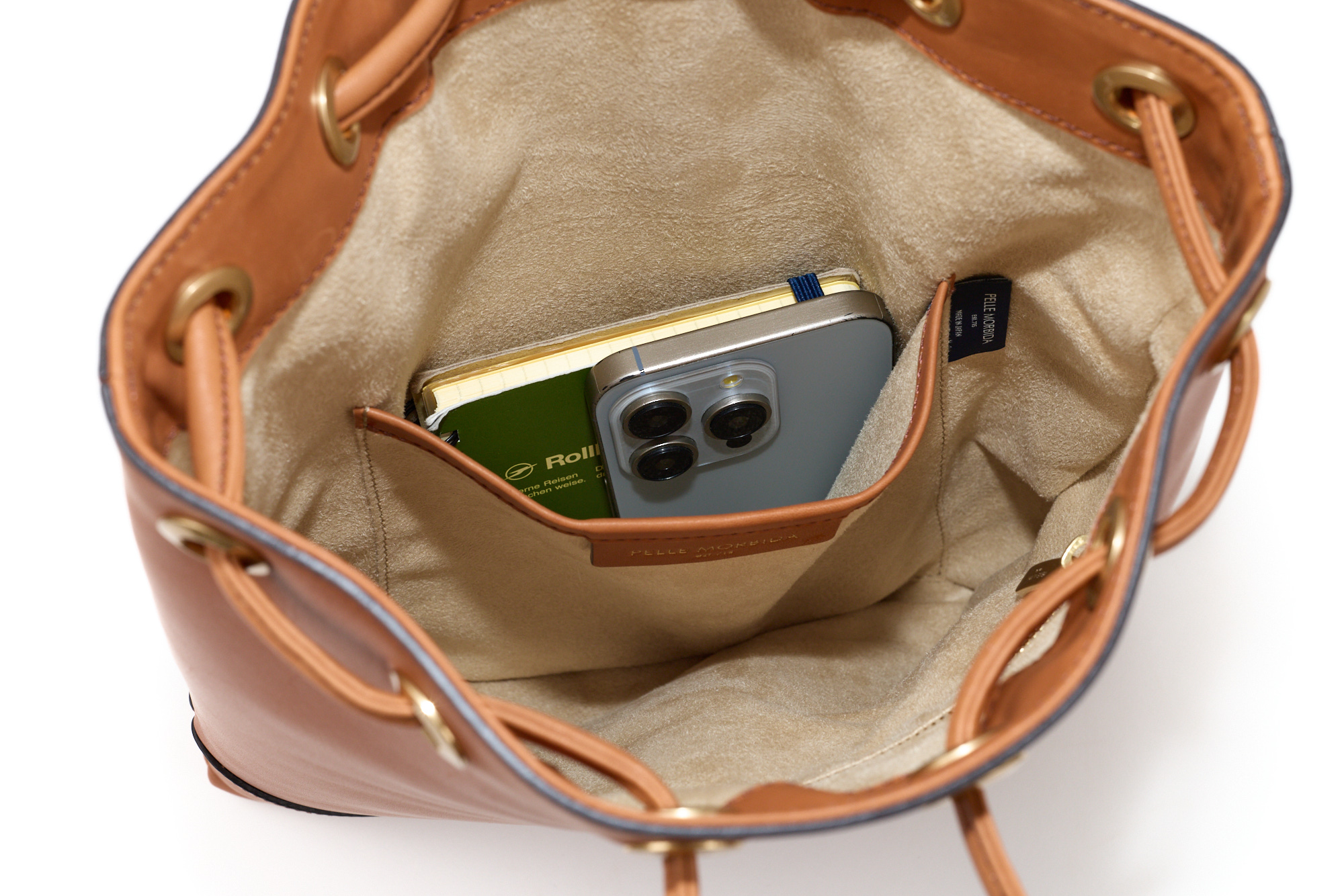 ペッレモルビダ 3年保証＋ケアセット付 PELLE MORBIDA ペッレモルビダ FIRENZE フィレンツェ 巾着バッグ PMO-MB080FIの画像
