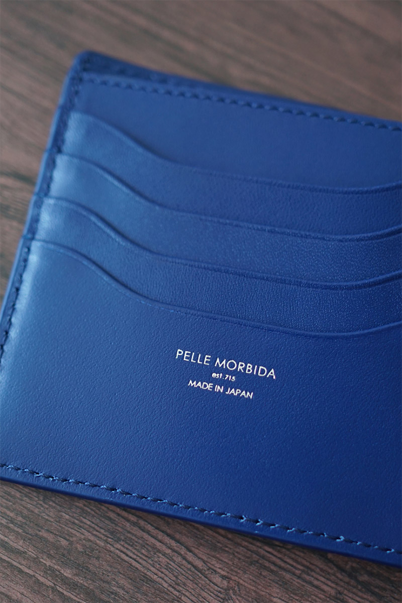 ペッレモルビダ 3年保証＋ケアセット付 PELLE MORBIDA ペッレモルビダ Barca バルカ スティングレイレザー 小銭入れ付き 二つ折り財布 PMO-SR002の画像