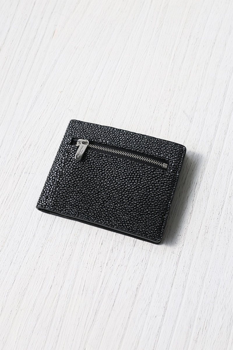 ペッレモルビダ 3年保証＋ケアセット付 PELLE MORBIDA ペッレモルビダ Barca バルカ スティングレイレザー コンパクトウォレット PMO-SR004の画像