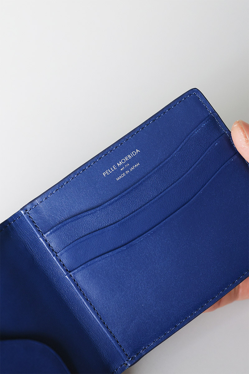 ペッレモルビダ 3年保証＋ケアセット付 PELLE MORBIDA ペッレモルビダ Barca バルカ スティングレイレザー コンパクトウォレット PMO-SR004の画像