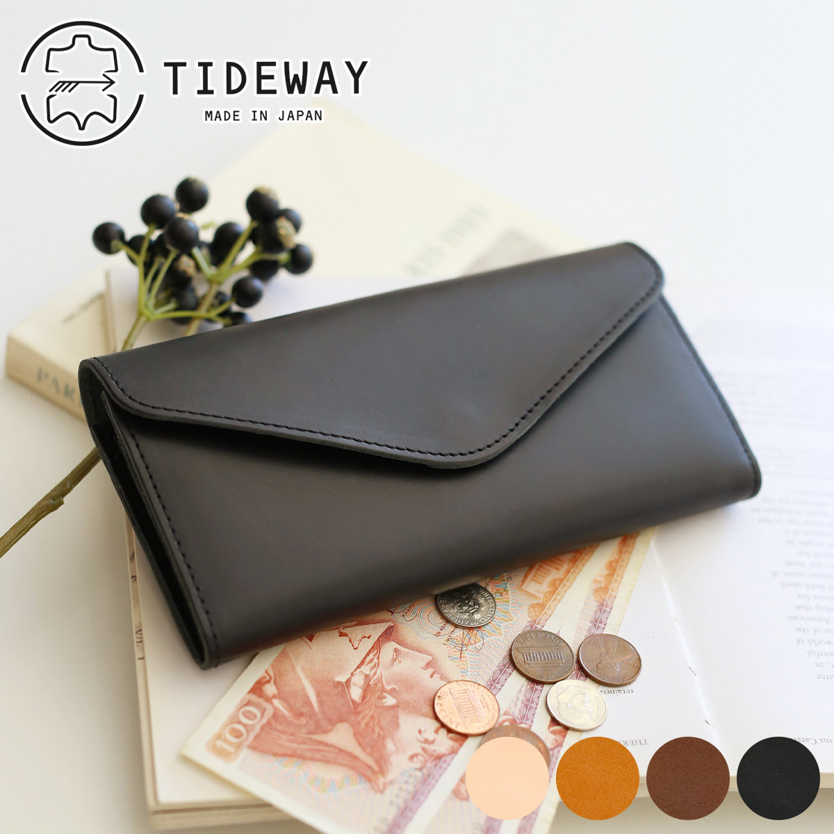 革長財布(TIDEWAY) TIDEWAY（タイドウェイ） OIL CORDOVAN LONG WALLET オイル コードバン