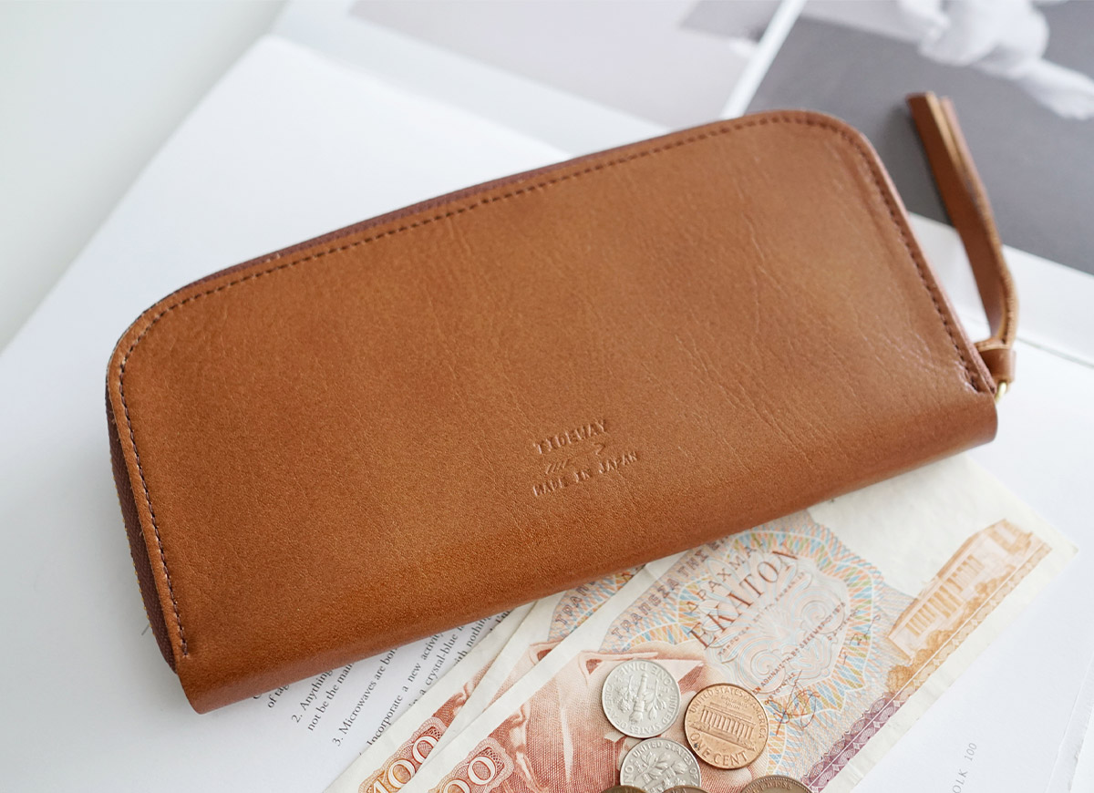 LIGHT LEATHER ROUND WALLET/長財布（財布）｜TIDEWAY（タイド