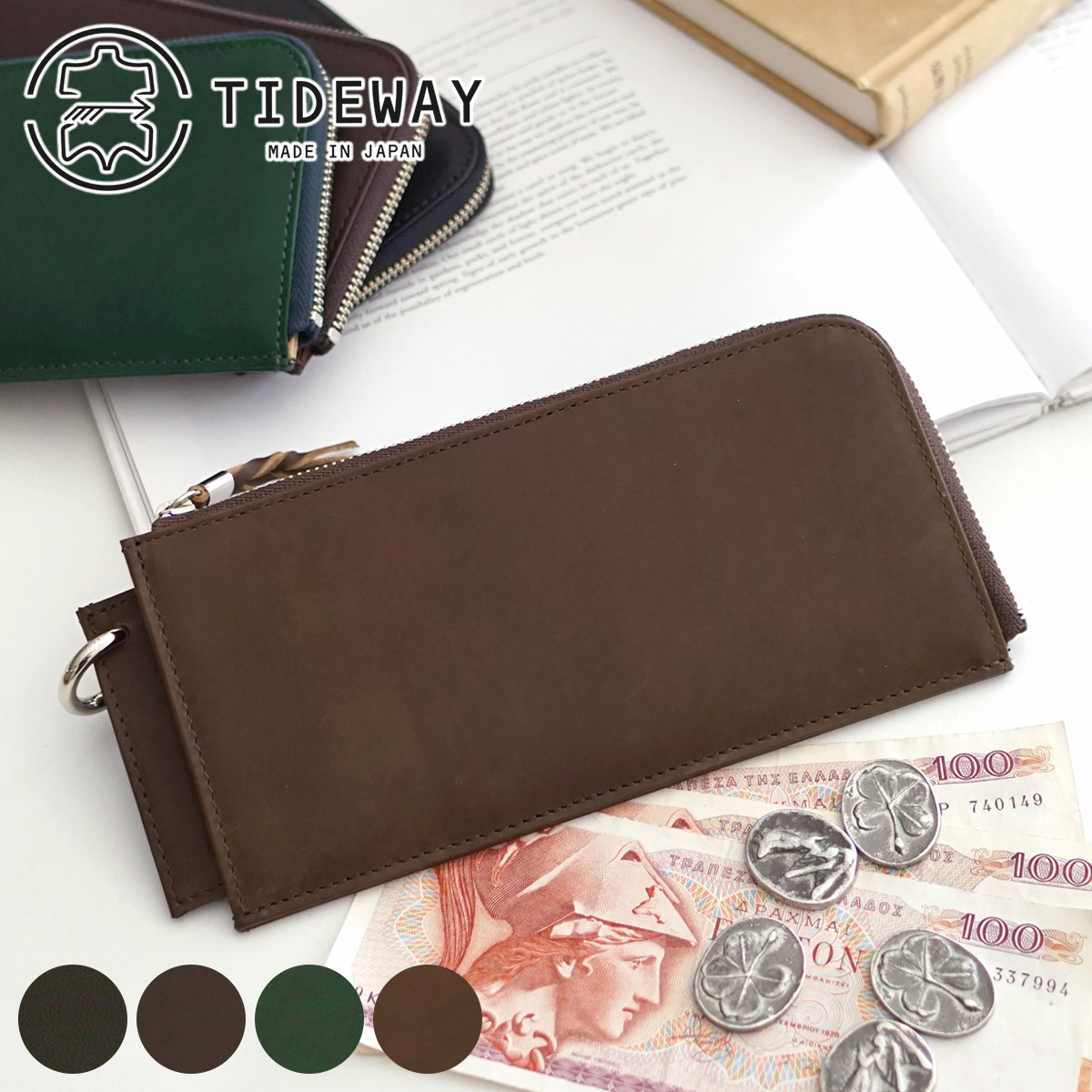 TIDEWAY（タイドウェイ） 3年保証＋プレゼント付 Niks ZIP WALLET L