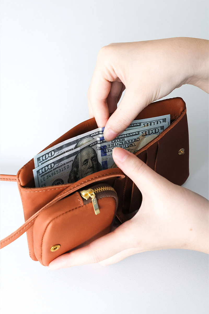 タイドウェイ 3年保証＋プレゼント付 TIDEWAY タイドウェイ NUTS WALLET SHOULDER T3148の画像