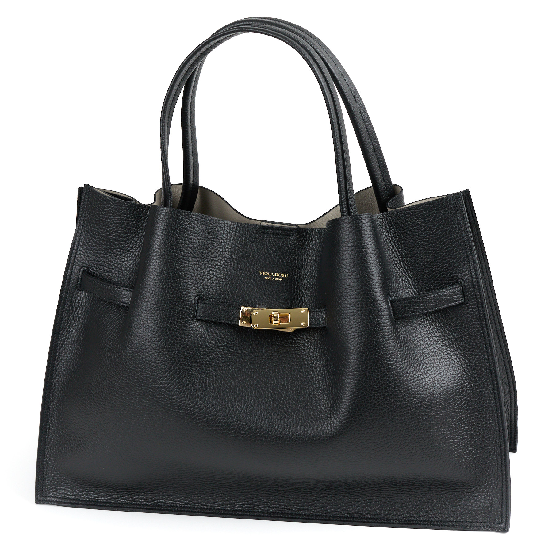 【極美品✨️】VIOLAd'ORO TRERO Lサイズ V-1497 ブラック VIOLAd'ORO（ヴィオラドーロ） 【ブランドポーチ付】 [2025年4月4日