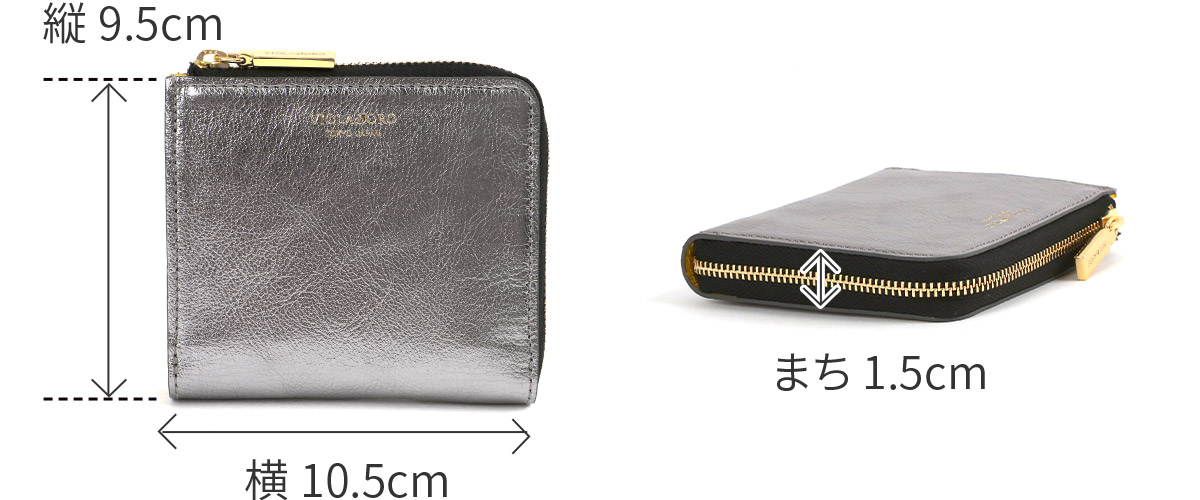 VIOLAd'ORO（ヴィオラドーロ） 10%クーポン付 PORTA ポルタ 二つ折りL