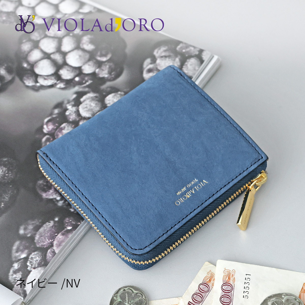 VIOLAd'ORO（ヴィオラドーロ） 10%クーポン付 PORTA ポルタ 二つ折りL