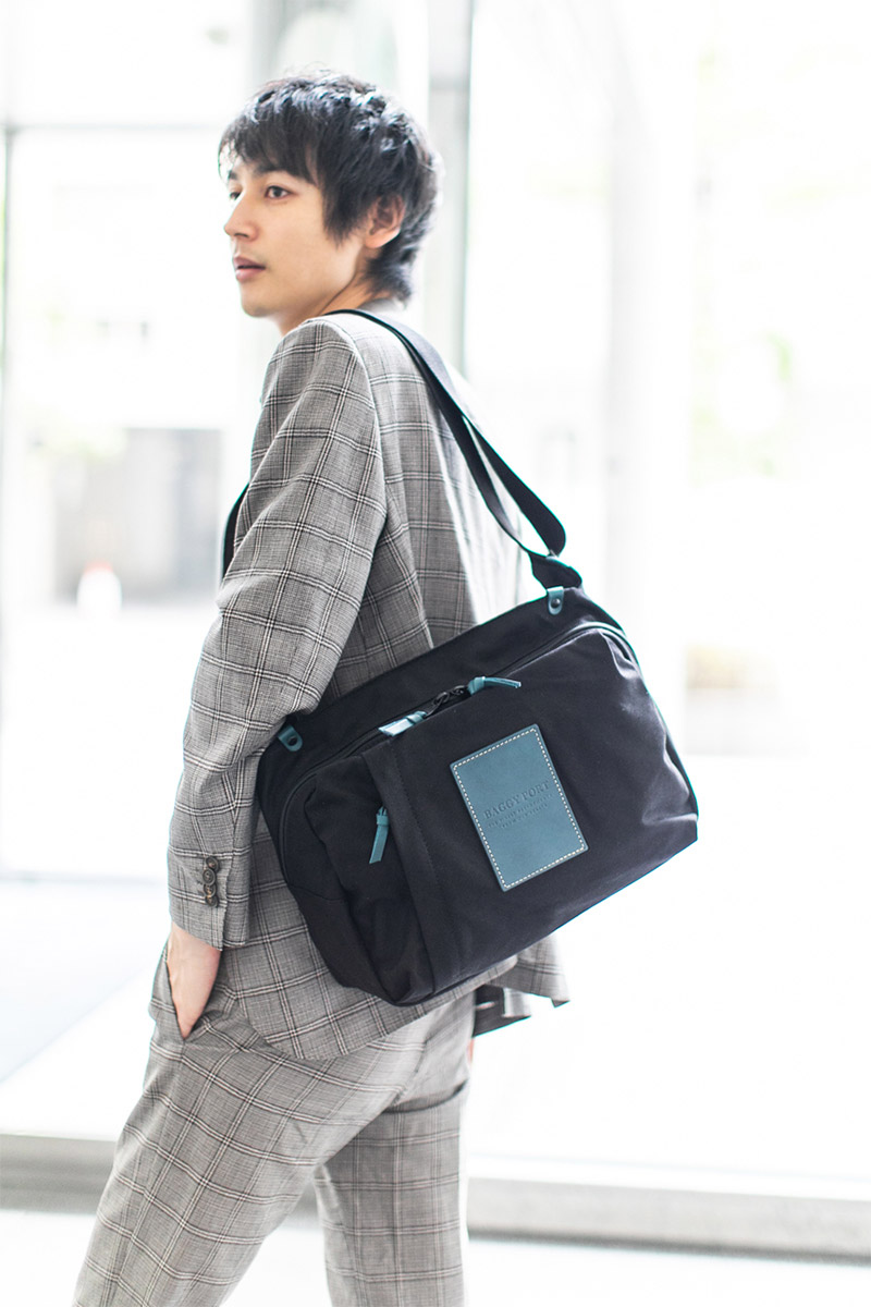 BAGGY PORT バギーポート 10号高密度帆布 BLACK ブラック メッセンジャーバッグ YNM-416｜sentire-one｜23