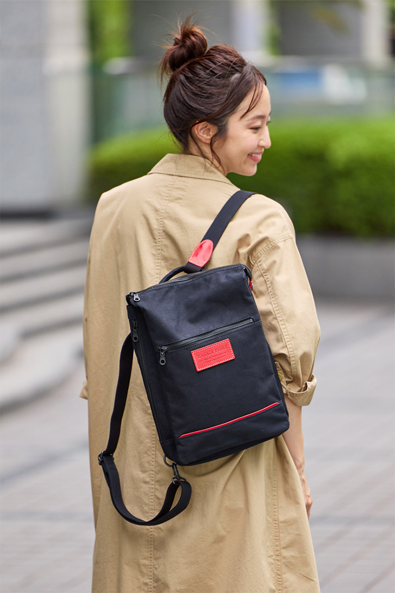 バギーポート 3年保証付 BAGGY PORT バギーポート 10号高密度帆布 BLACK ブラック 2WAY ミニリュック YNM-426_18