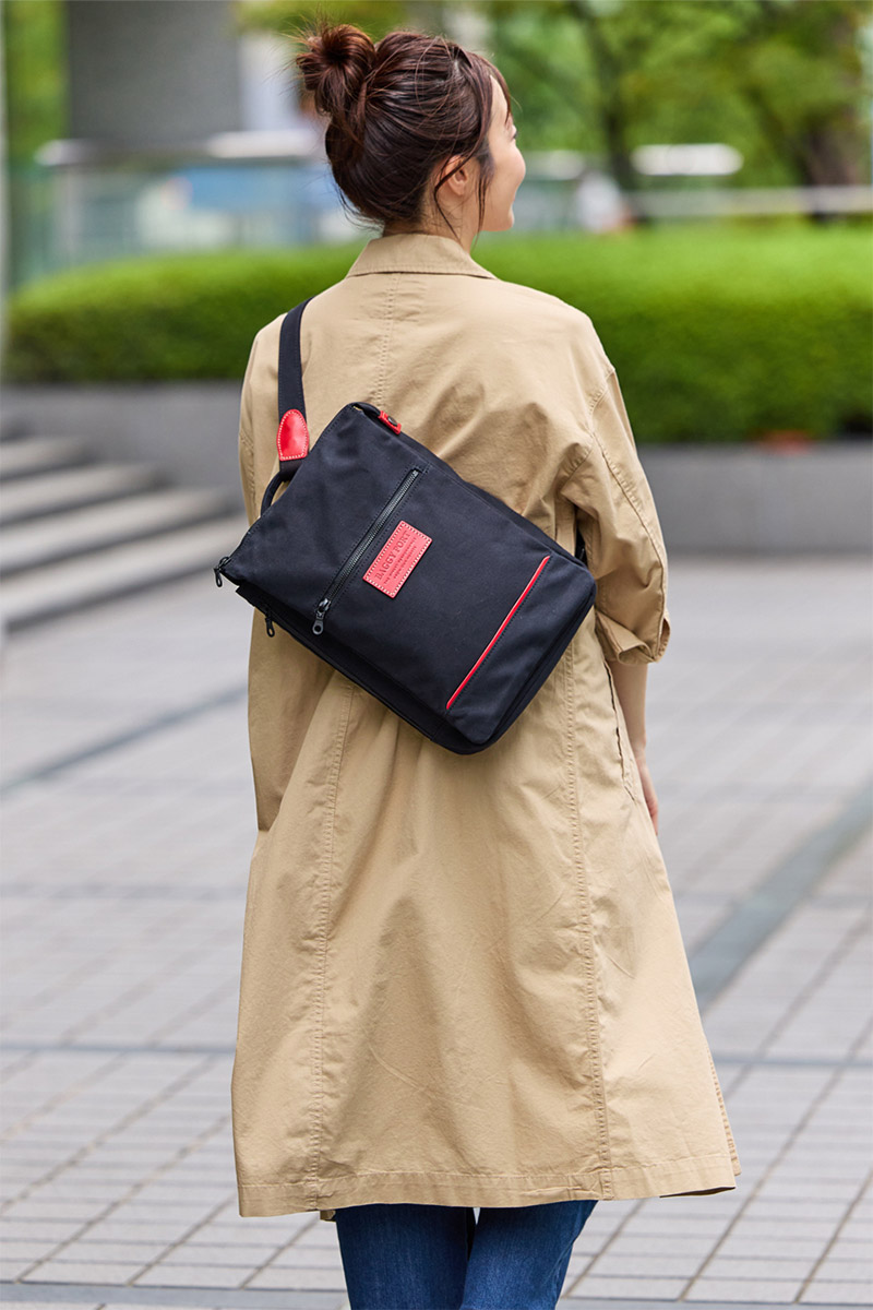 バギーポート 3年保証付 BAGGY PORT バギーポート 10号高密度帆布 BLACK ブラック 2WAY ミニリュック YNM-426_19