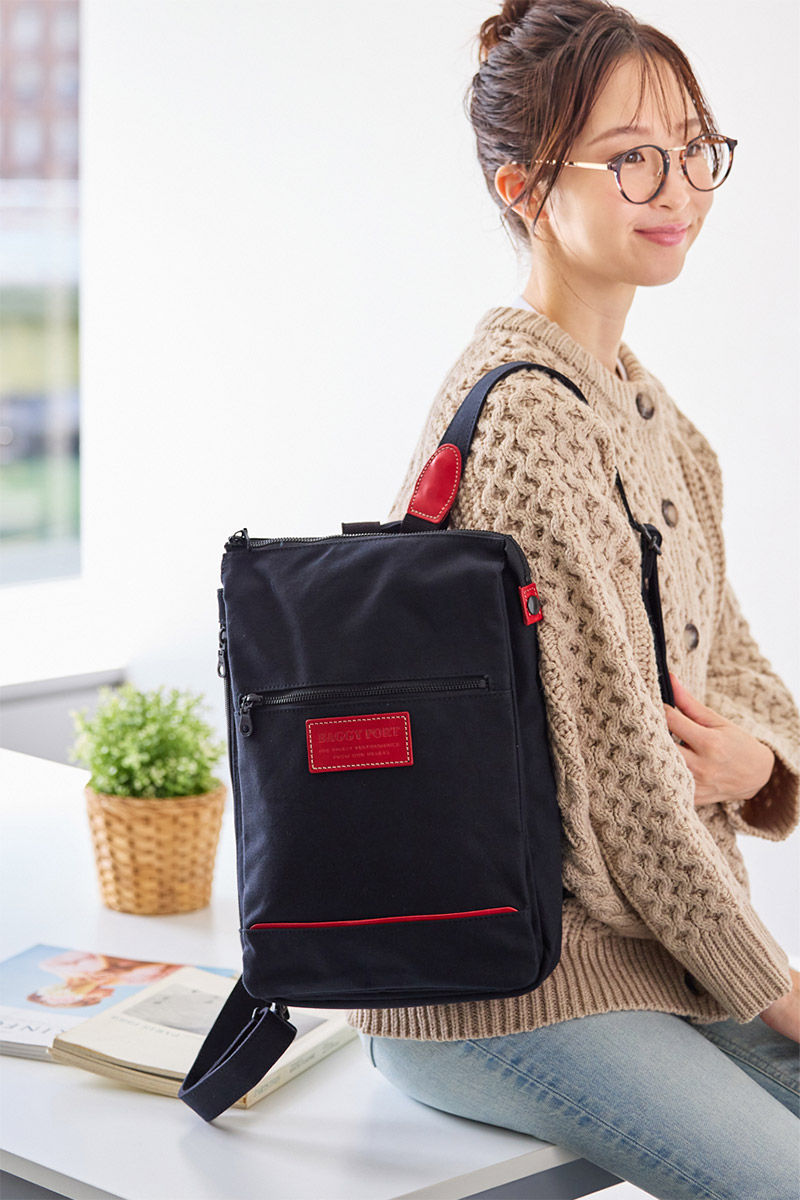 バギーポート 3年保証付 BAGGY PORT バギーポート 10号高密度帆布 BLACK ブラック 2WAY ミニリュック YNM-426_20