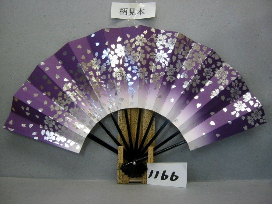 舞扇子 A1160 金箔桜ちらし ピンク天ぼかし 【箱なし】 サイズ変更