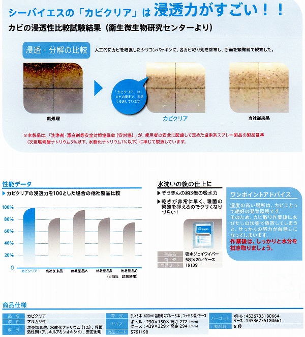 最安値に挑戦 カビクリア 5L×3本入 かび取り洗剤 業務用 《シーバイエス正規代理店》 事業者限定 北海道 沖縄離島は別途送料がかかります  fucoa.cl