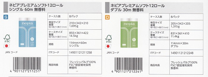 トイレットペーパー］ ネピア パブリック 1ロール130m芯なし[60個入個