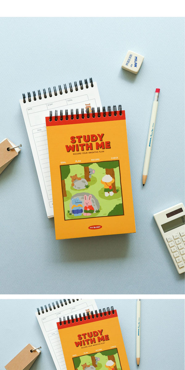 祝日 韓国雑貨 My Buddy Study Planner スケジュール帳 韓国文房具 可愛い かわいい Materialworldblog Com