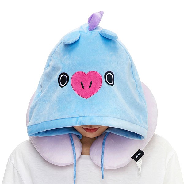 BT21公式グッズ＝ バンタン BTS フード付きネックピロー(携帯用ネック