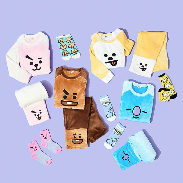 BT21公式グッズ＝［バンタン］［BTS］あったかモコモコ パジャマ