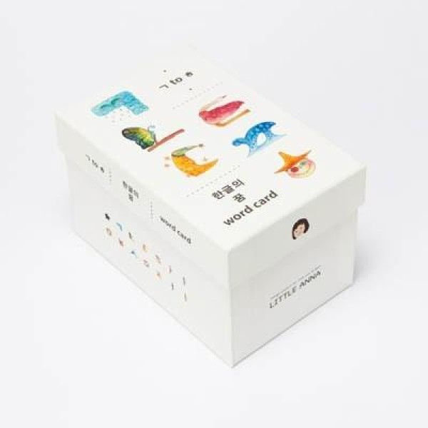 韓国雑貨 美しい水彩画とハングル(ハングル夢カード) ［26枚セット］｜文房具｜かわいい｜