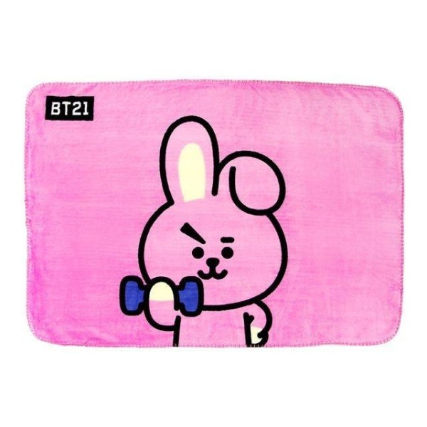 ＝BT21公式グッズ＝ バンタン BTS 小さめでポータブル ふんわりブランケット ≪COOKY≫｜防弾少年団｜韓国雑貨｜お土産｜