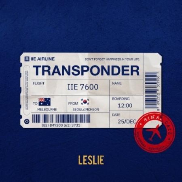 LesliE / TRANSPONDER｜韓国 K-POP CD｜